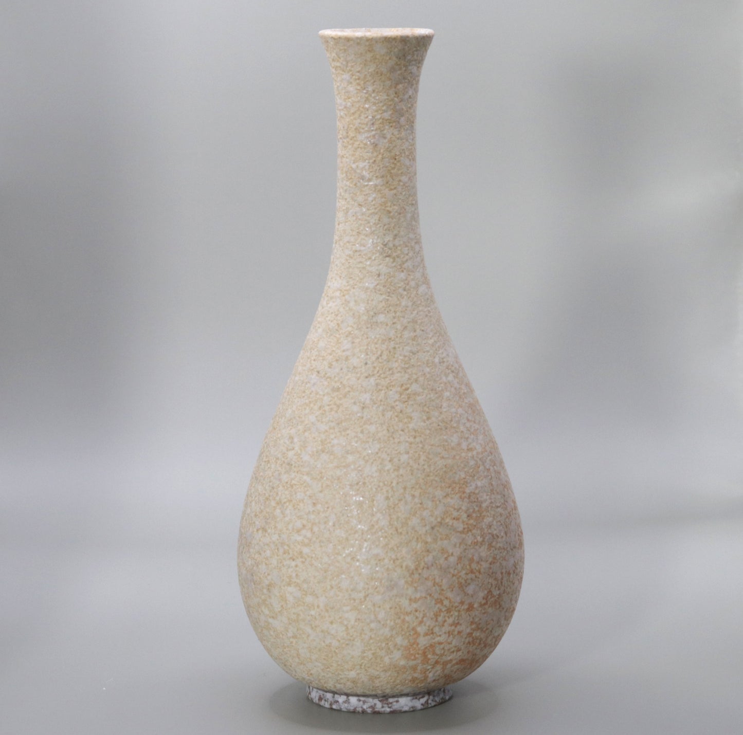 White Blown Clay Tanba Crane Head Vase by Ichiji Shimizu