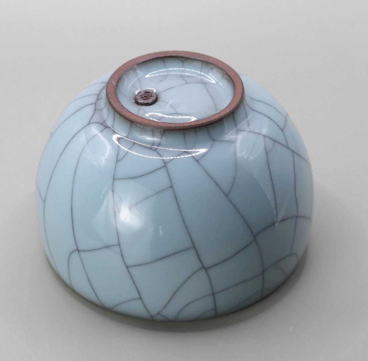 3Blue porcelain tea bowl Masao Tagai