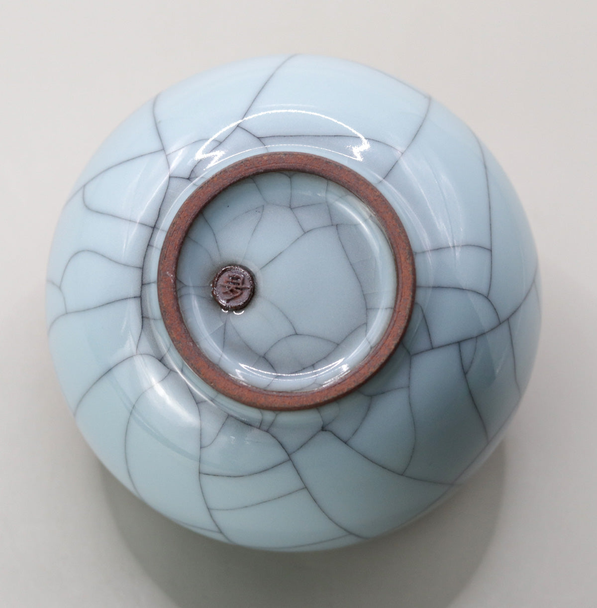 3Blue porcelain tea bowl Masao Tagai