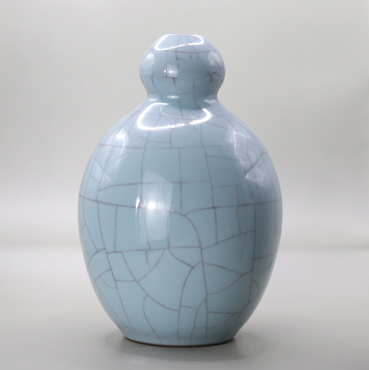 6 Blue gourd vase Masao Tagai