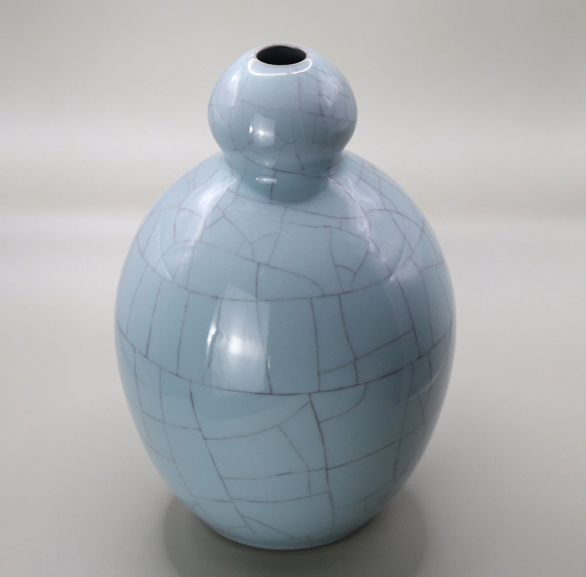 6 Blue gourd vase Masao Tagai