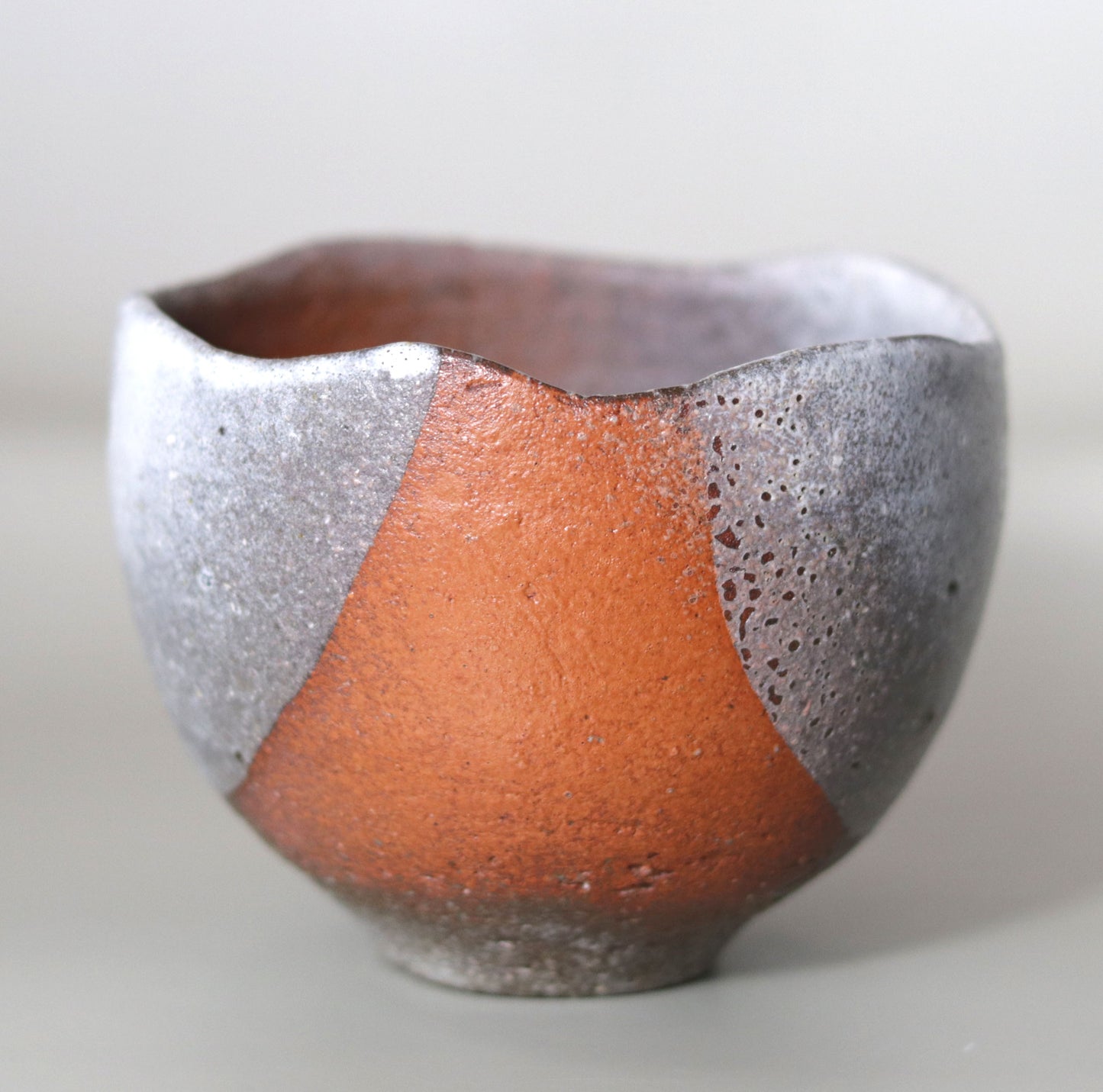 Red Fuji Tea Bowl Nishihata Tadashi