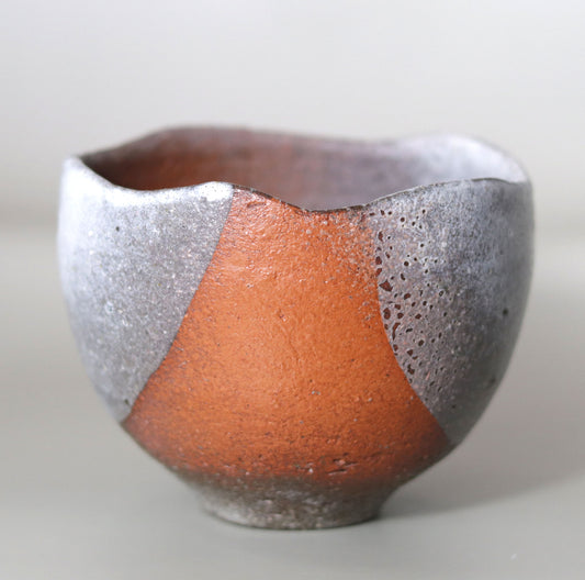 Red Fuji Tea Bowl Nishihata Tadashi