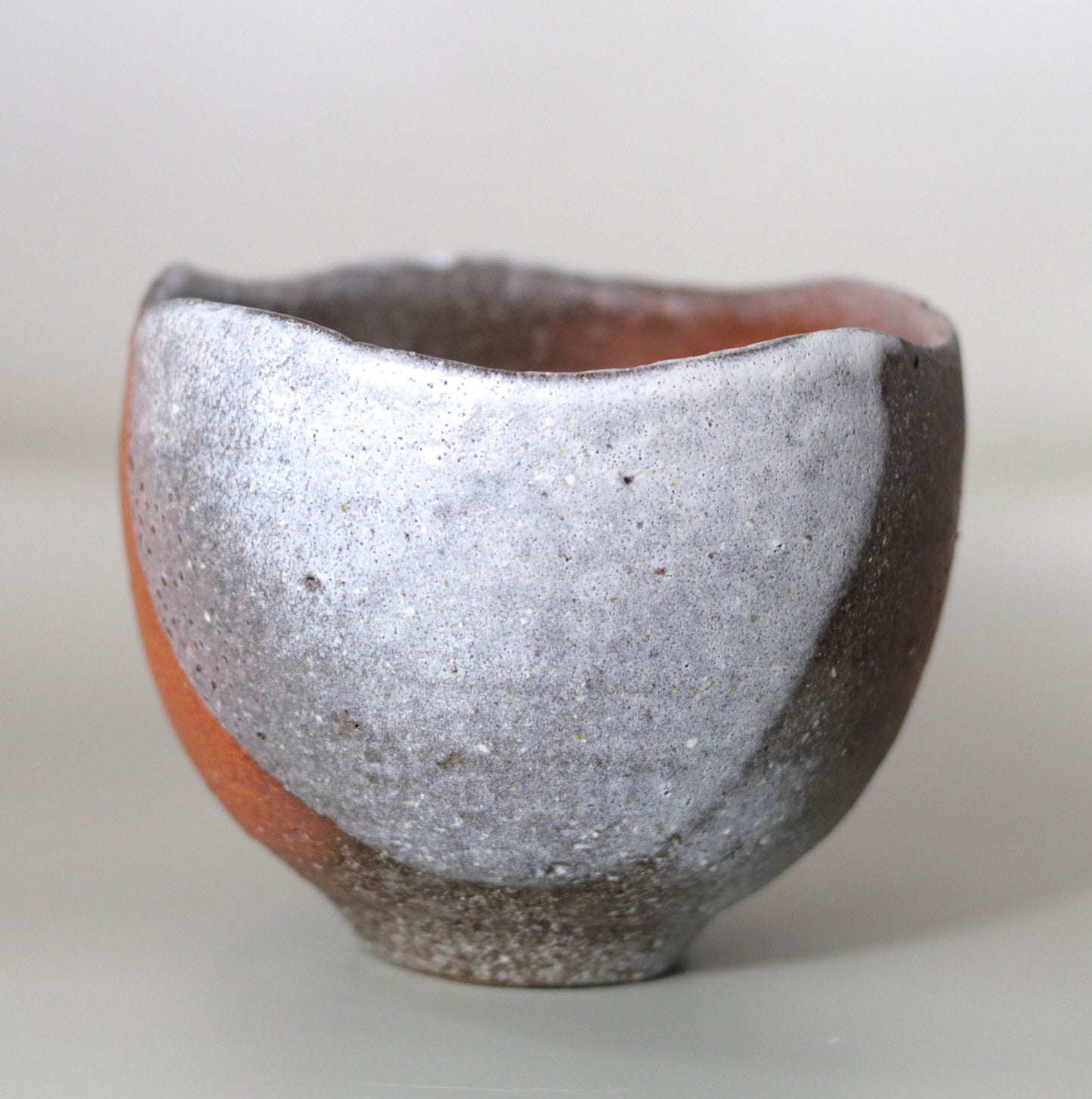 Red Fuji Tea Bowl Nishihata Tadashi