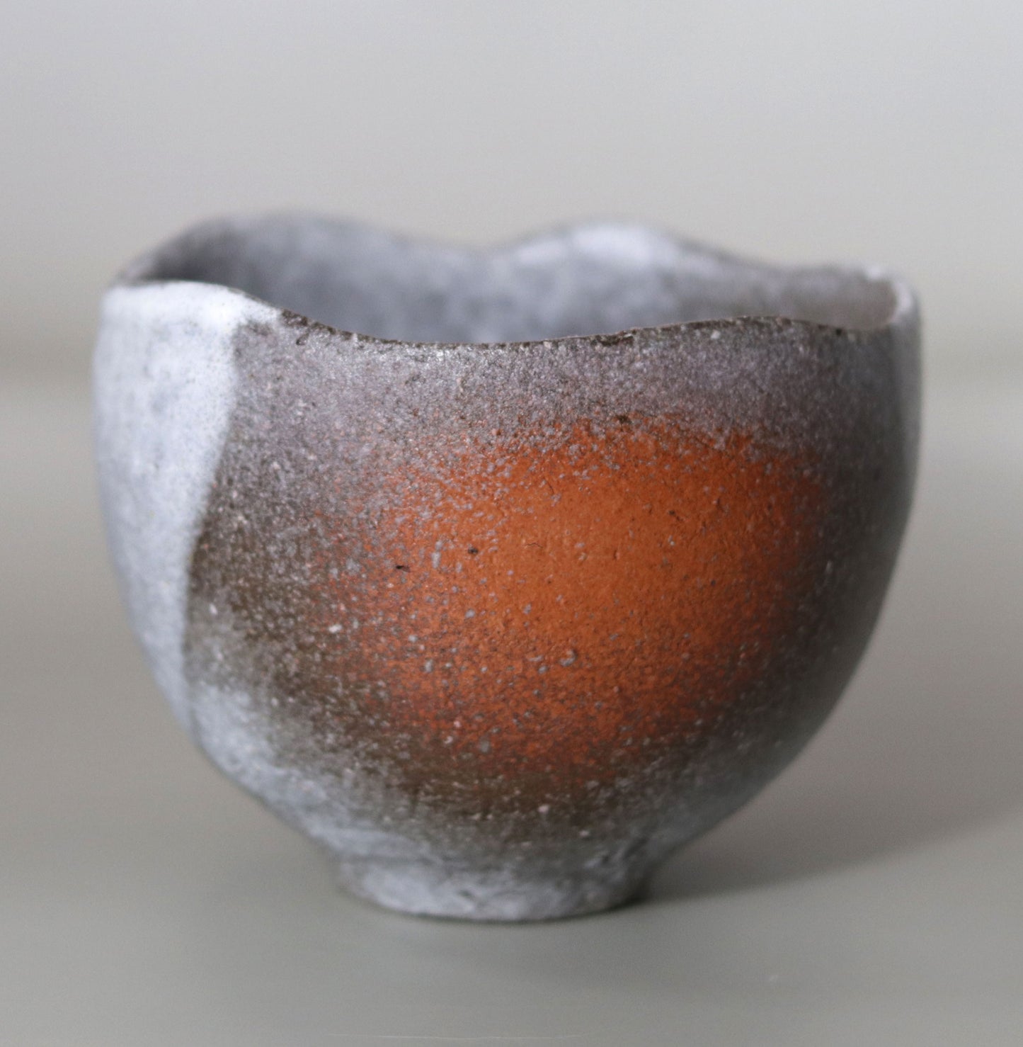 Red Fuji Tea Bowl Nishihata Tadashi