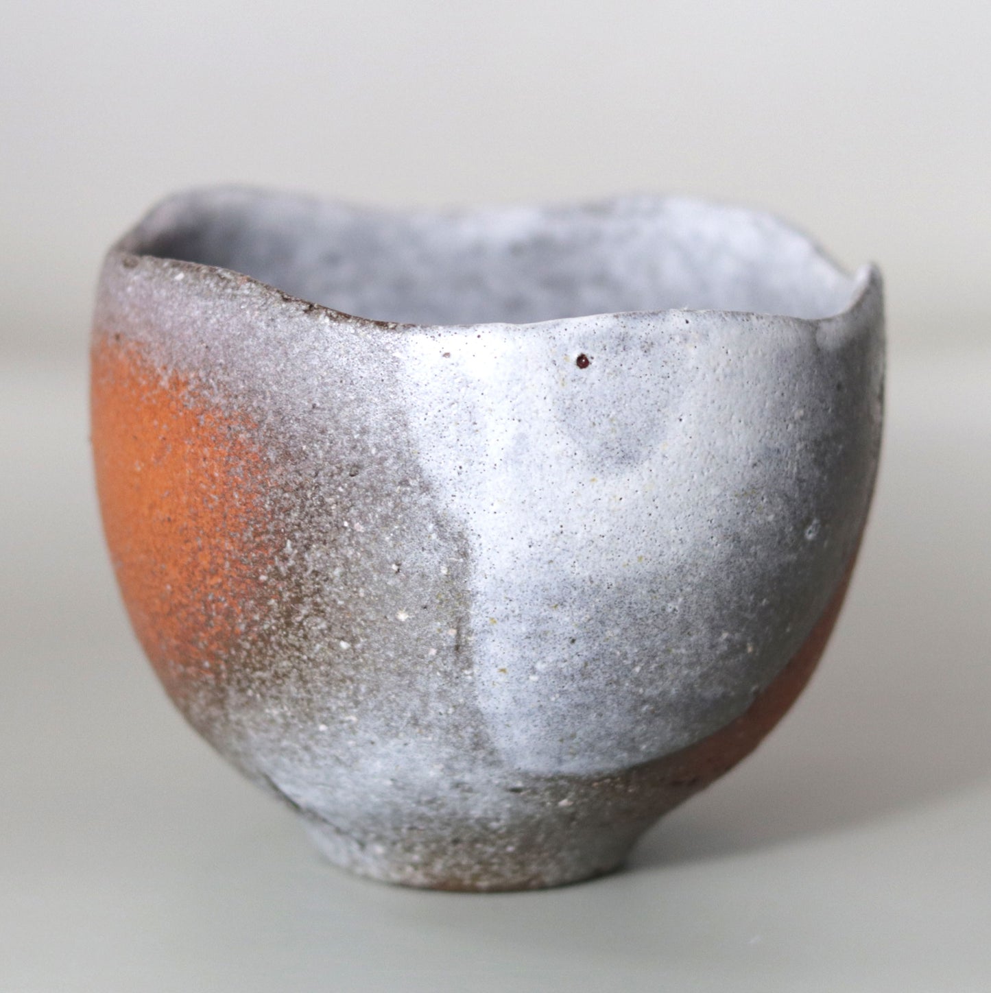 Red Fuji Tea Bowl Nishihata Tadashi