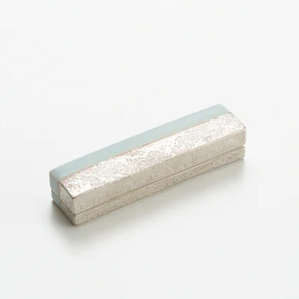 Blue and white porcelain silver-colored pottery Kazuhiro Matsukawa 