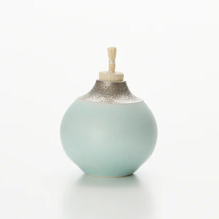 Blue-and-white porcelain, silver color, Kazuhiro Matsukawa
