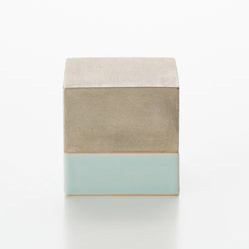 青白磁銀彩陶筥　松川和弘