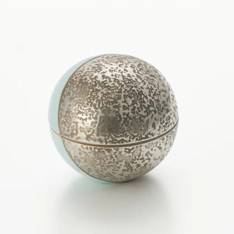 Blue-and-white porcelain silver-sawn round gourd Kazuhiro Matsukawa