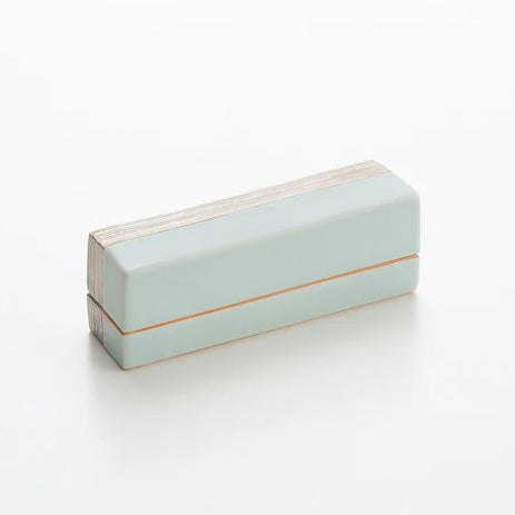 Blue and white porcelain silver-colored pottery Kazuhiro Matsukawa