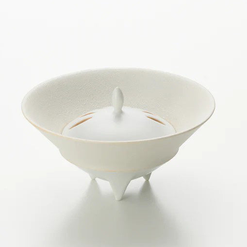 白磁香器　松川和弘